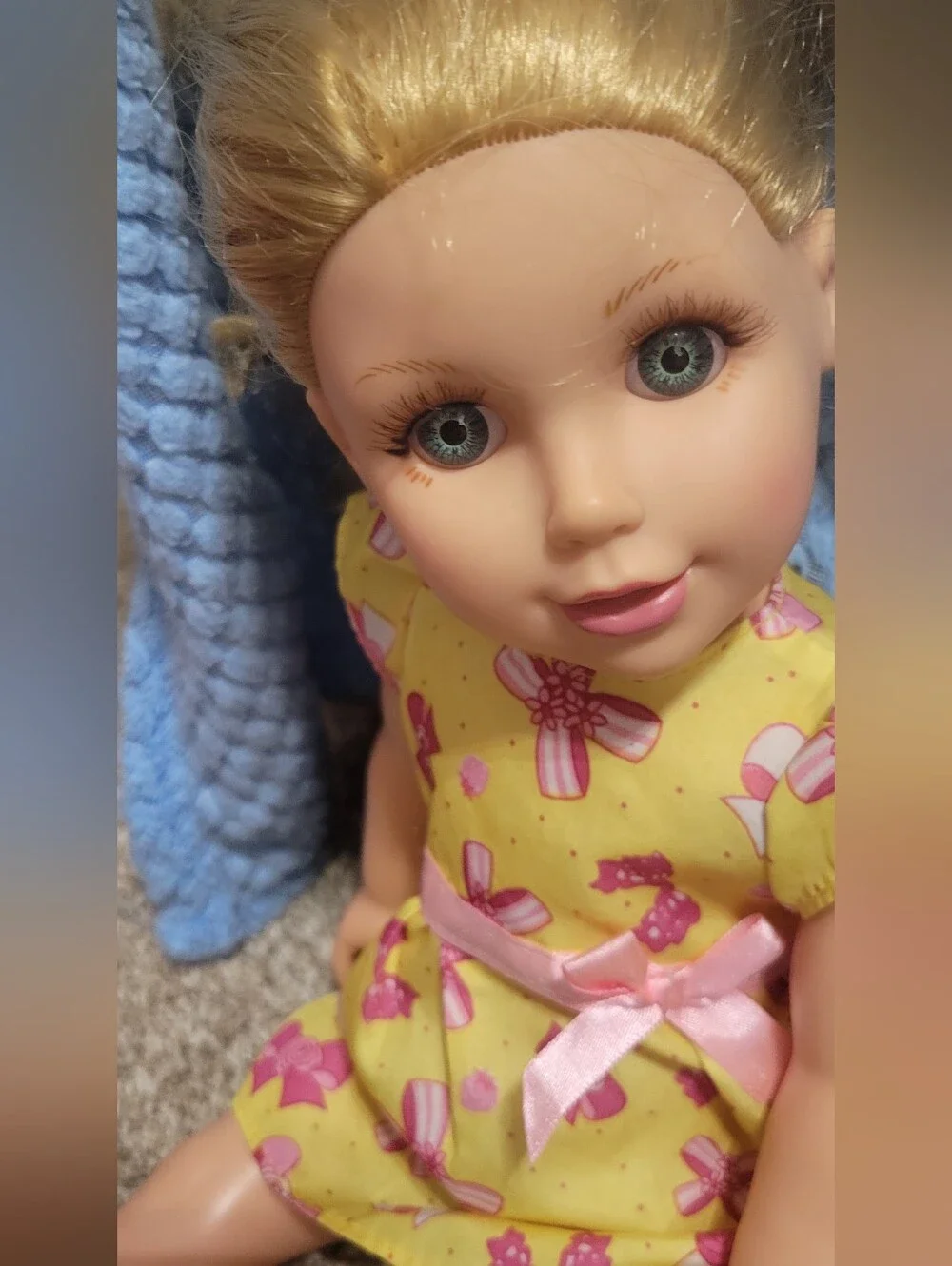 Two Children's  Dolls. Blonde Hair Dolls